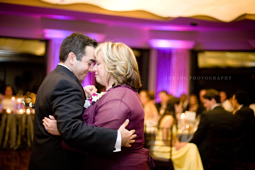 Boston Stateroom wedding photography - groom and mother dance