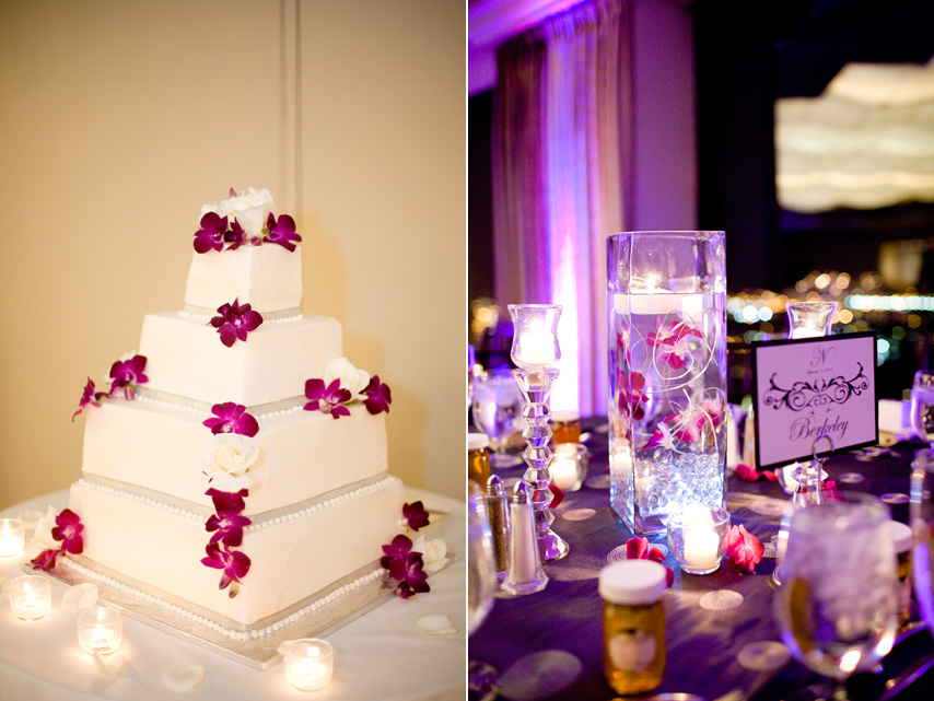 Boston wedding photography - cake and centerpieces