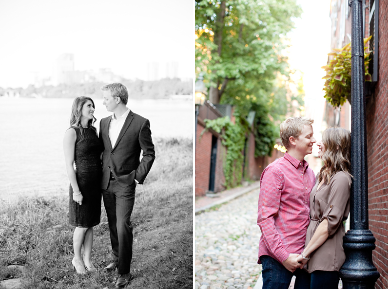 boston engagement session in the fall - boston esplanade and beacon hill