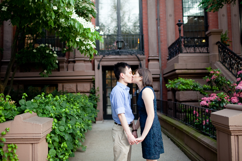 engagement session in boston's back bay