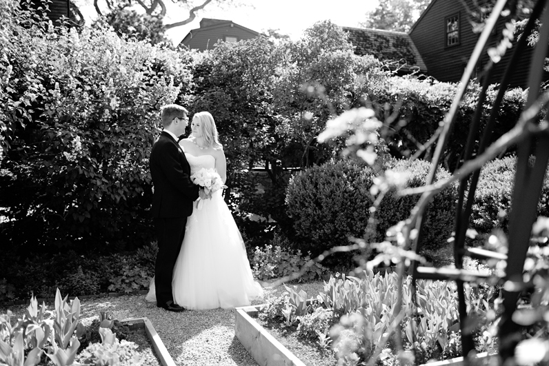 garden wedding at the house of seven gables in salem ma