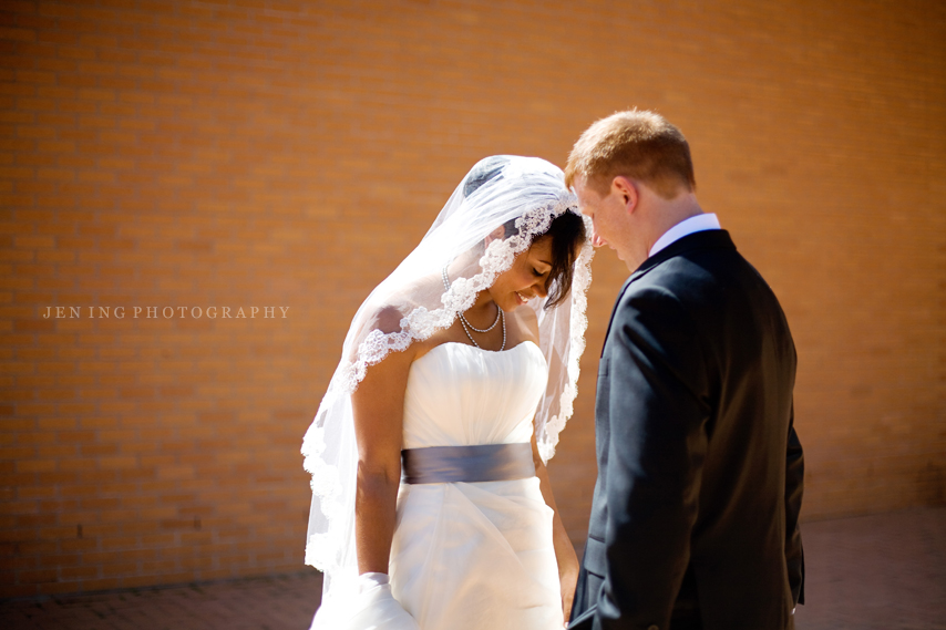 MIT wedding photography - bride and groom first look