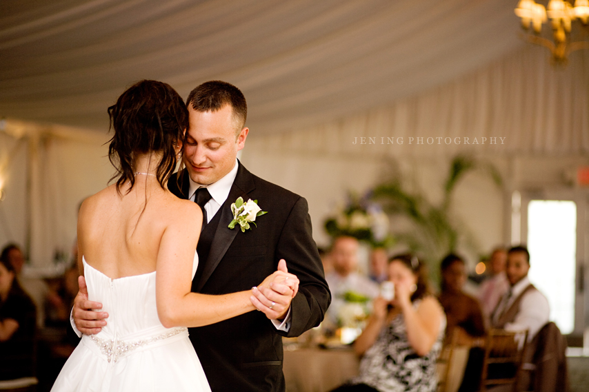 Rhode Island wedding photography - bride and groom's first dance