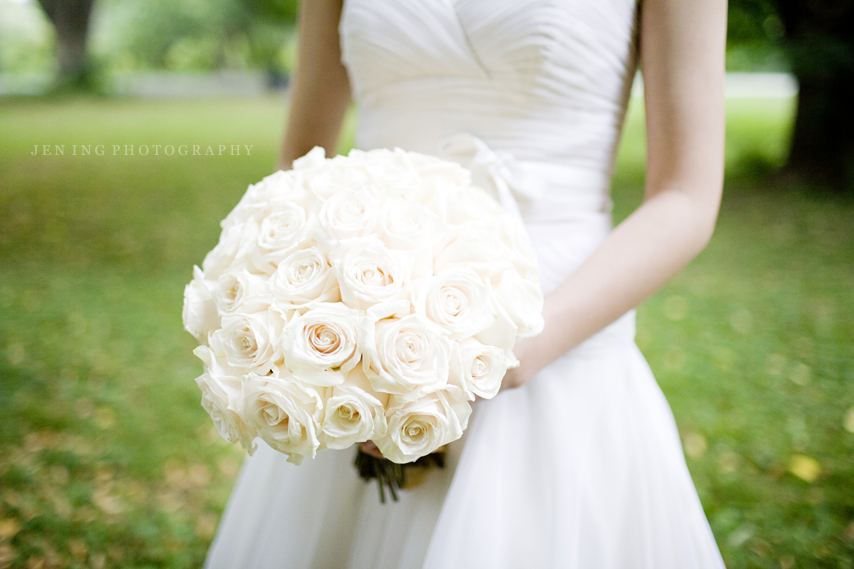 Arnold Arboretum wedding photography in Jamaica Plain, MA - bridal bouquet