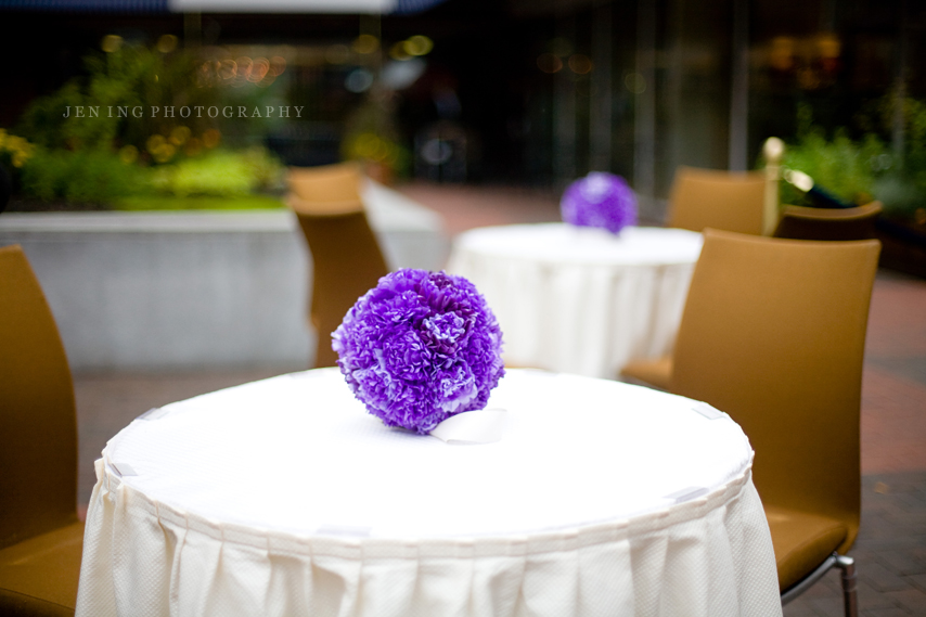 Charles Hotel wedding photography cocktail hour flowers