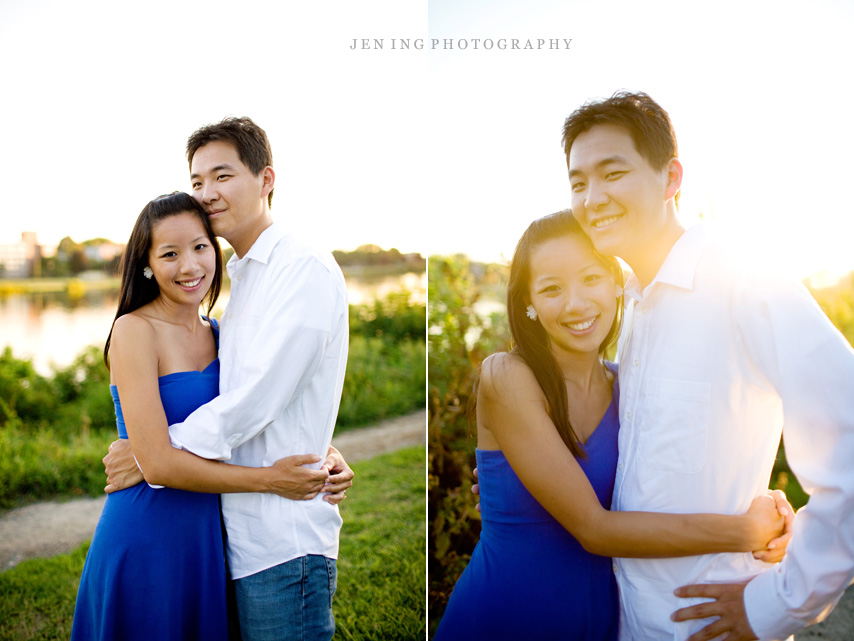 Harvard Square engagement session - couple by Charles River