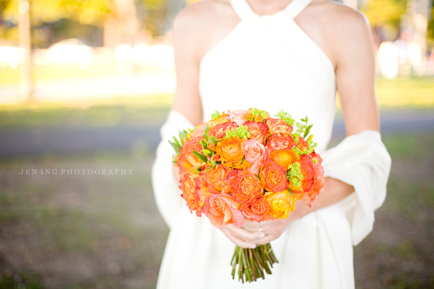 Boston wedding photography - bride with bouquet