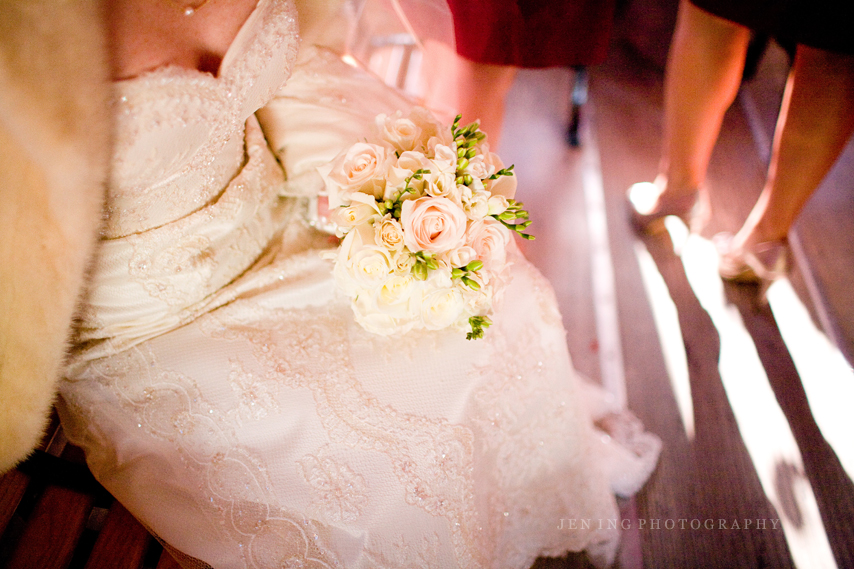 Boston wedding photography - dress and bouquet