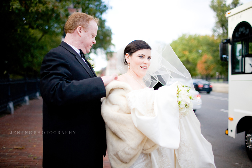 Boston Public Gardens wedding photography - bride and groom