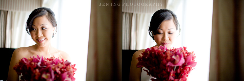 Boston wedding photography - portraits of bride with bouquet