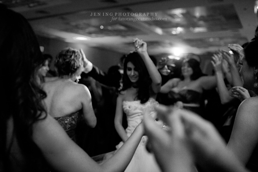 Cambridge wedding photography - bride dancing