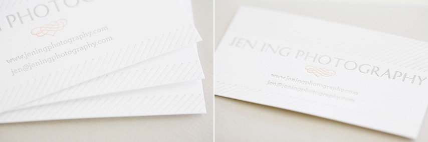 letterpress business card - Parrott Design Studio