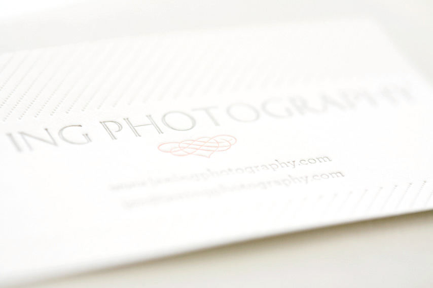 Letterpress business card - Parrott Design Studio