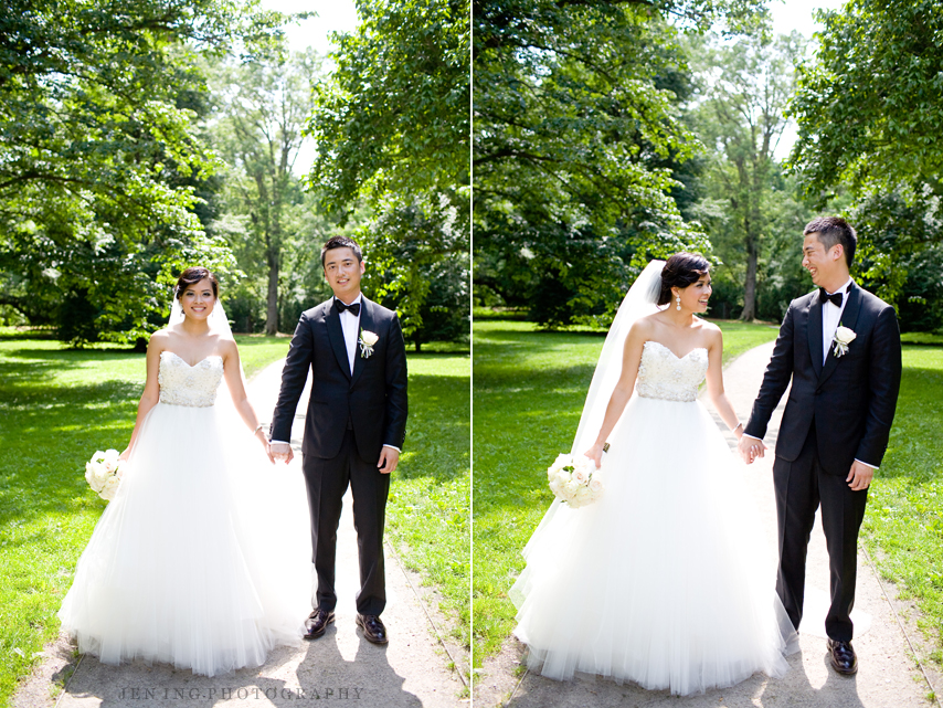 Arnold Arboretum wedding photography - bride and groom in Boston, MA
