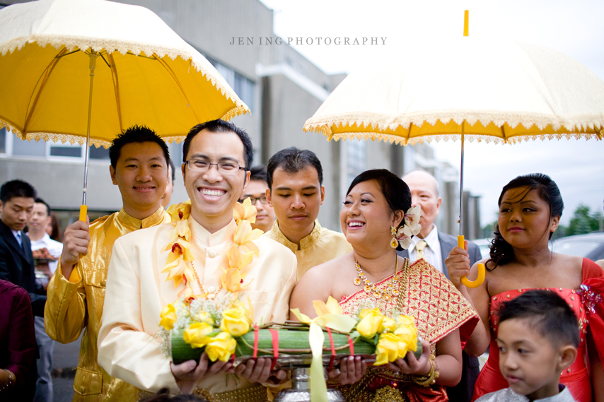 Cambodian wedding procession in Boston - Kachana and Phillip