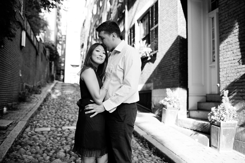 Boston wedding photographer - engagement session in Beacon Hill