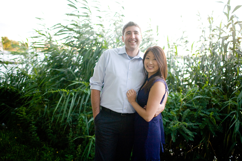 Boston engagement photography - smiling couple at Esplanade