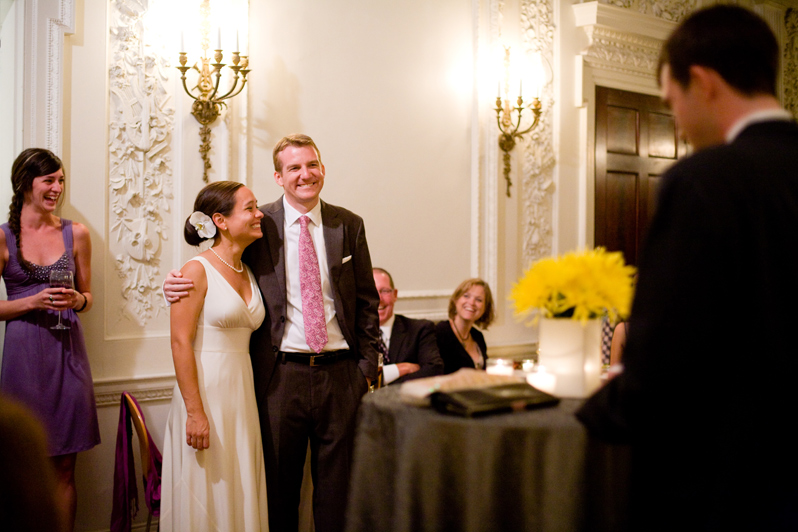 Intimate Boston wedding at the Goethe-Institut - best man toast
