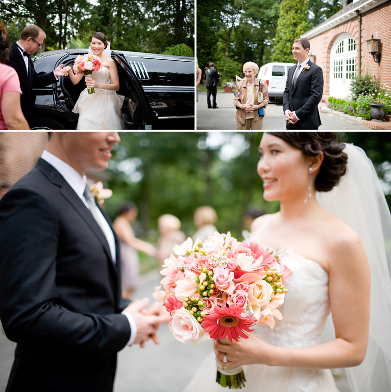 Boston wedding photography - bride and groom First Look