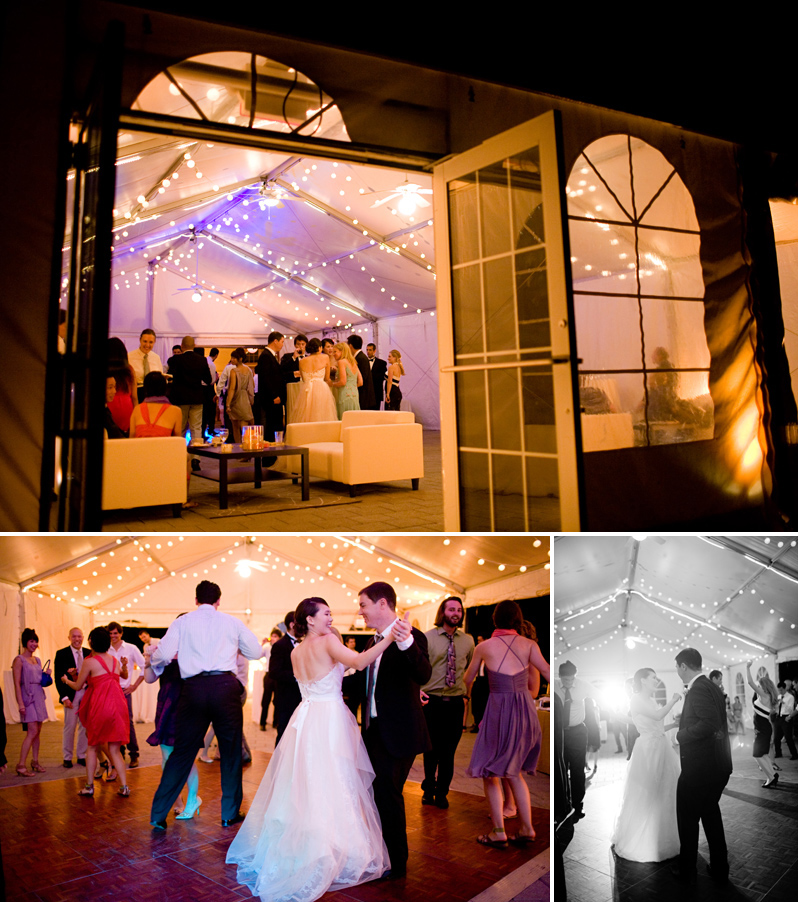 Boston wedding photography - reception in tent