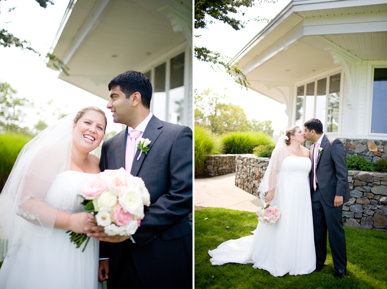 New England wedding at wentworth by the sea country club - bride and groom portraits