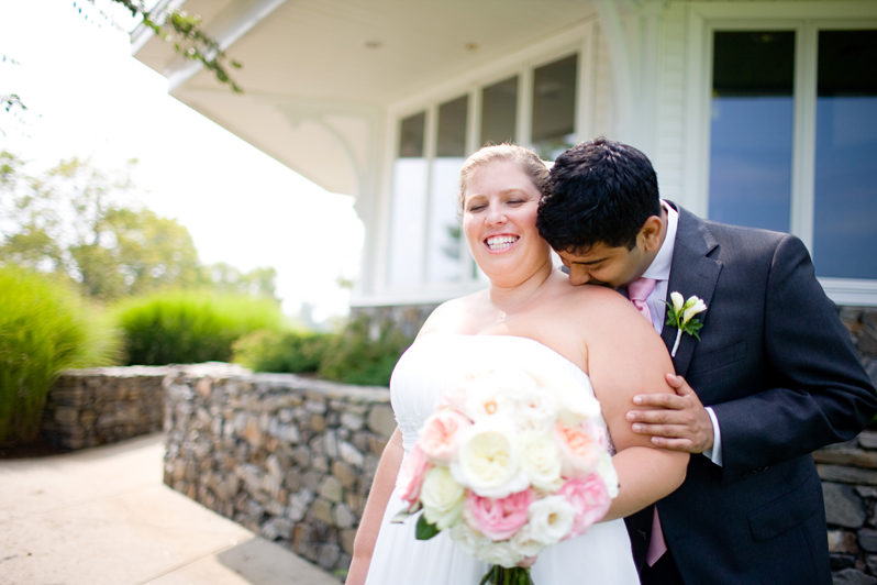 Country club wedding at Wentworth by the Sea - bride and groom portraits