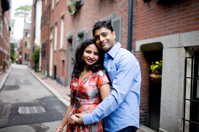 Boston fall engagement session - couple in Beacon Hill