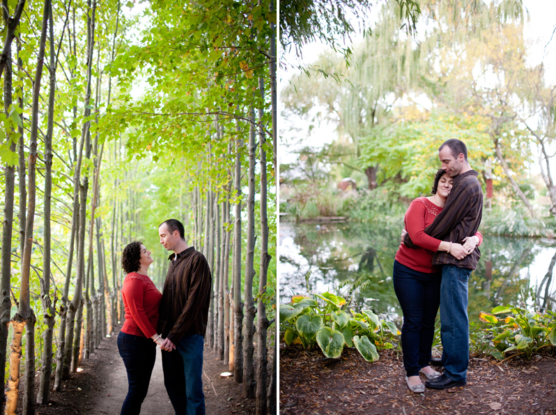 Grounds for sculpture engagement session in Hamilton, NJ