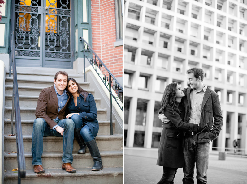 Back Bay engagement session in the fall