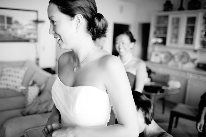 Boston wedding photographer - bride getting ready