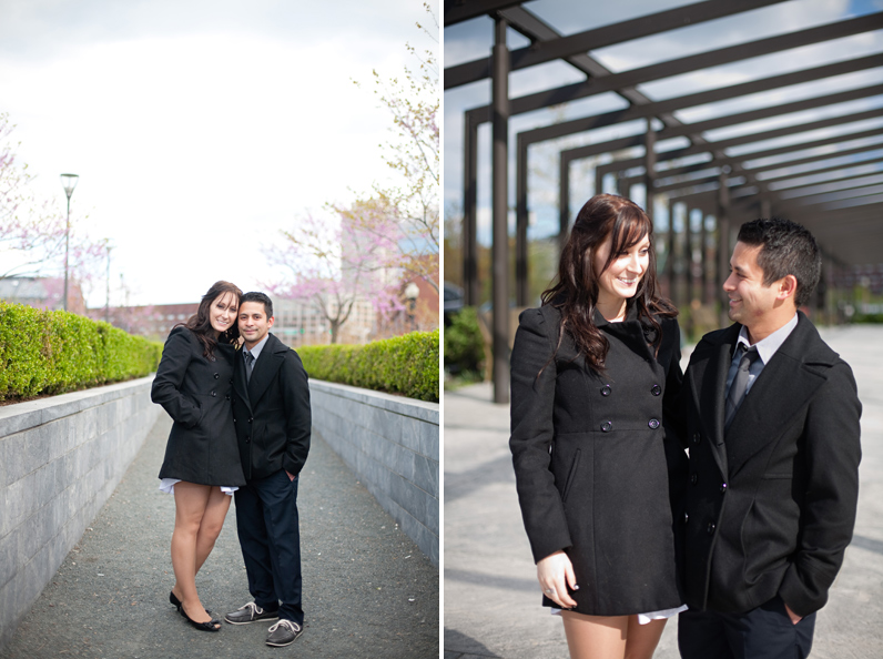 boston engagement on the rose kennedy greenway
