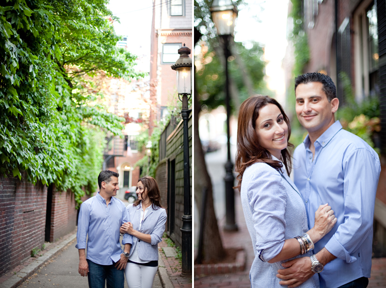 beacon hill engagement session in boston