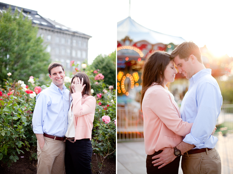 colorful engagement session in boston