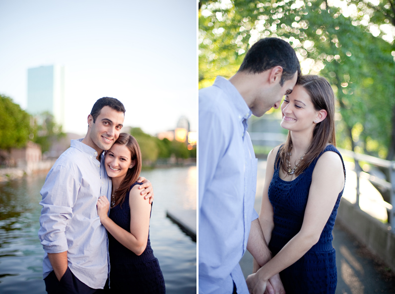 boston engagement session on the charles river