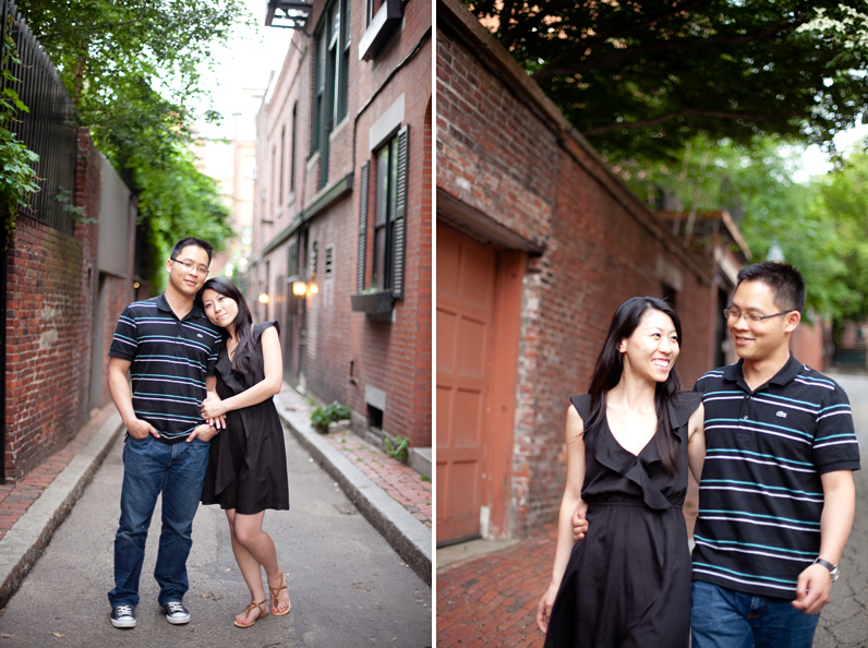 boston engagement session in beacon hill