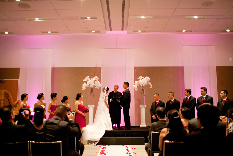 wedding ceremony at the w hotel boston