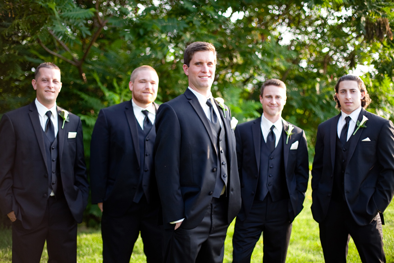 boston wedding groom and groomsmen