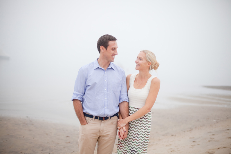 beach engagement shoot in cape cod