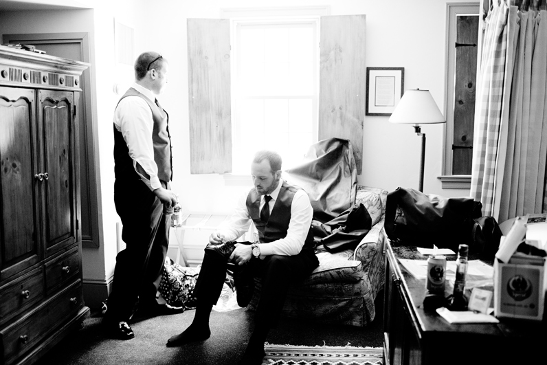 groomsmen getting ready at boston wedding