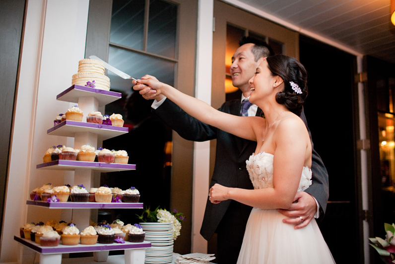 cake cutting - providence wedding