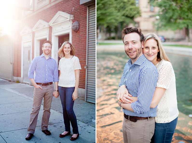 boston engagement session in copley square