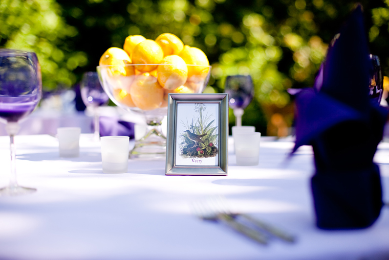 lemon centerpieces - summer wedding