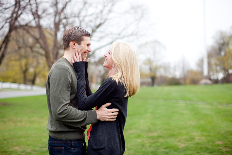boston engagement session in the spring
