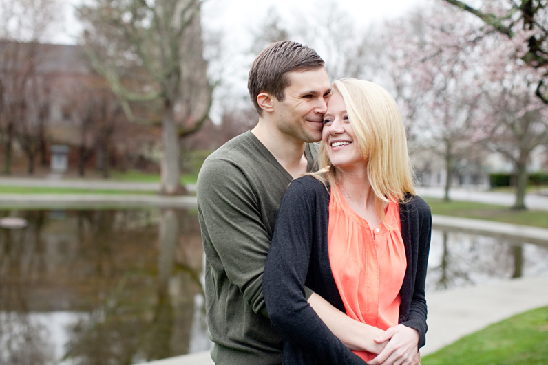 spring engagement session in boston
