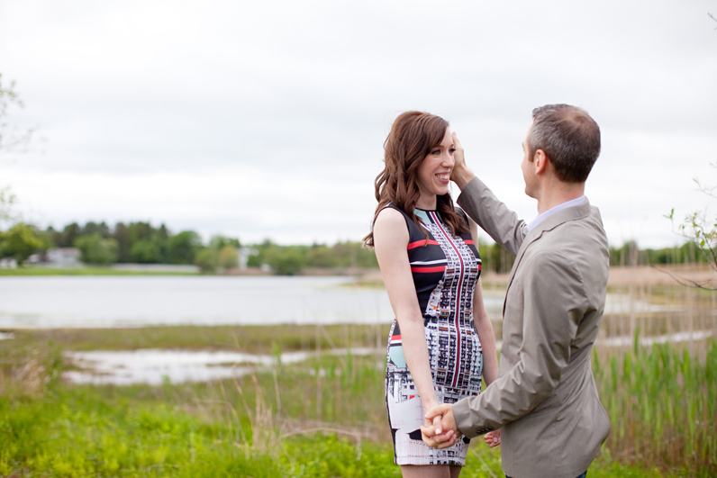 engagement session at harkness memorial state park