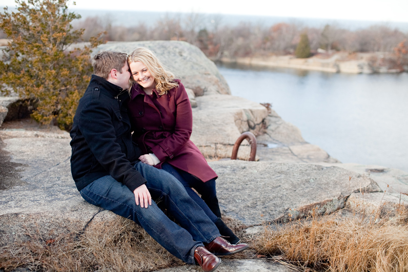 winter engagement in rockport ma