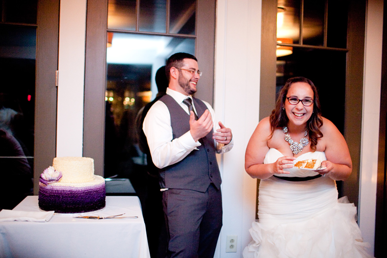 rhode island wedding - bride and groom cake