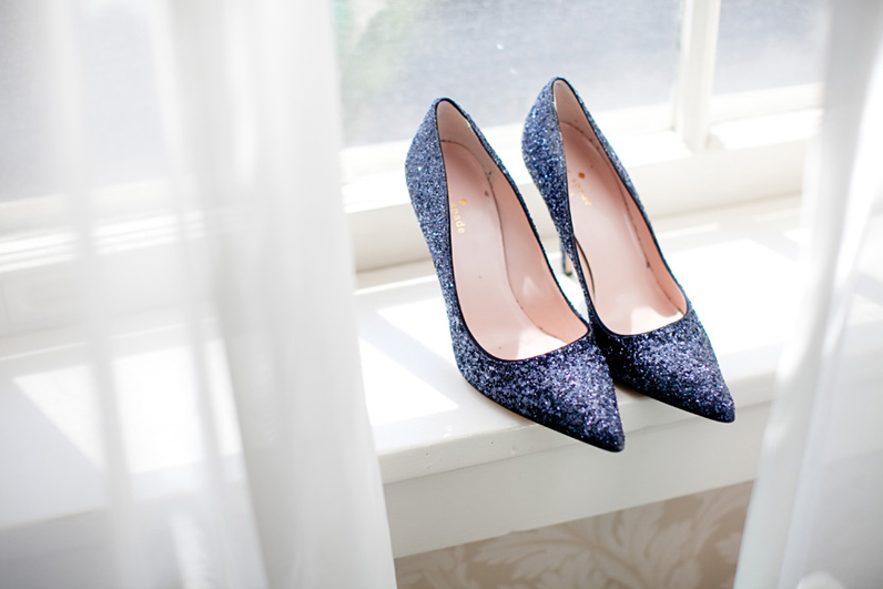 blue glitter wedding shoes