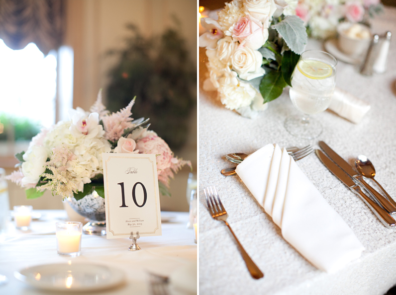 romantic pink and gold wedding at the hawthorne hotel