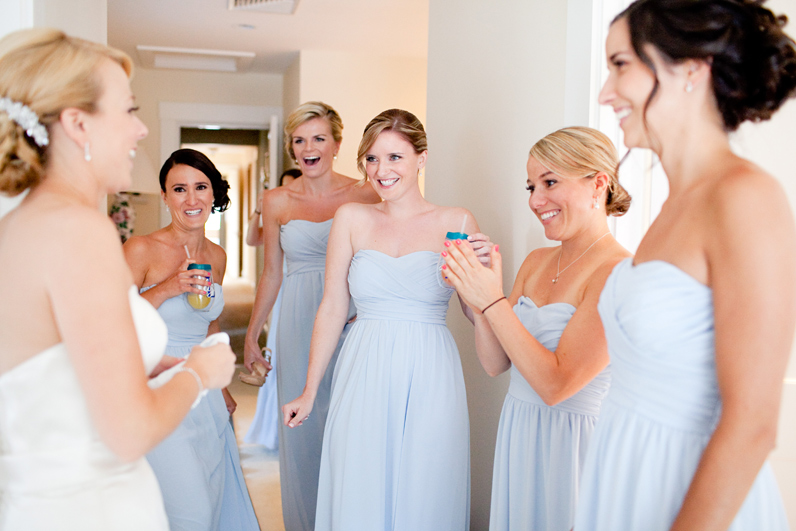 bridesmaids reaction to bride